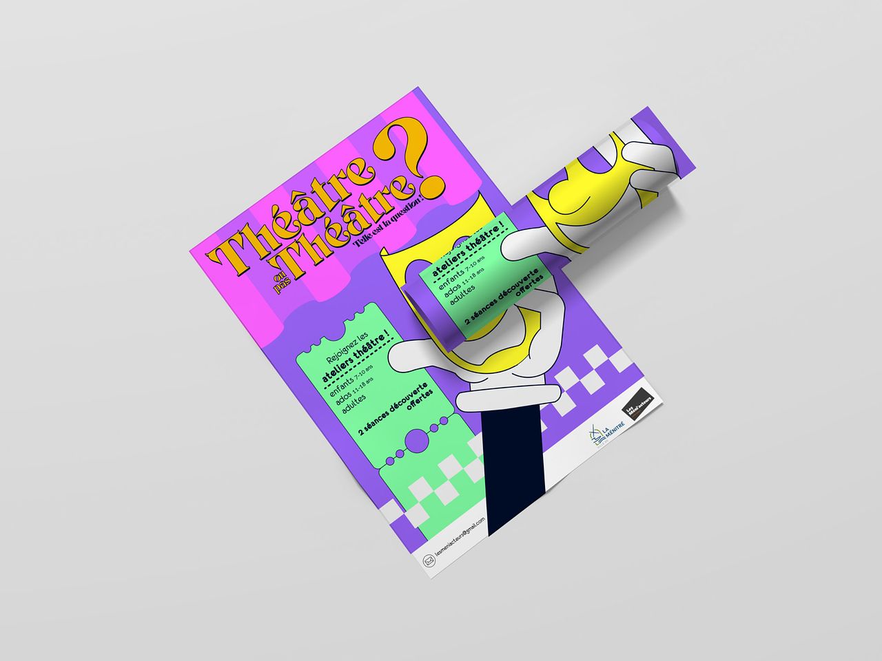 Affiche et Flyer pour une association de théâtre