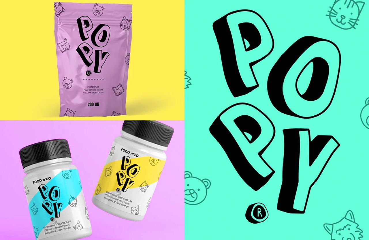 POPY® - Charte graphique avec packaging