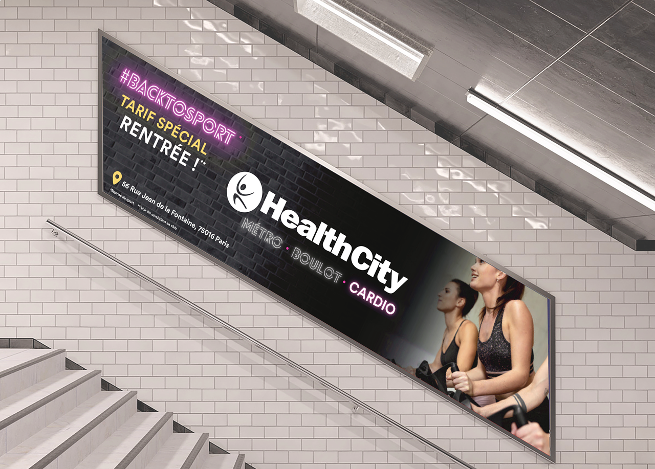 Affichage métro pour Healthcity (RITM)