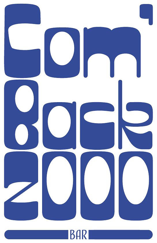 Création du logo du bar Com'Back 2000