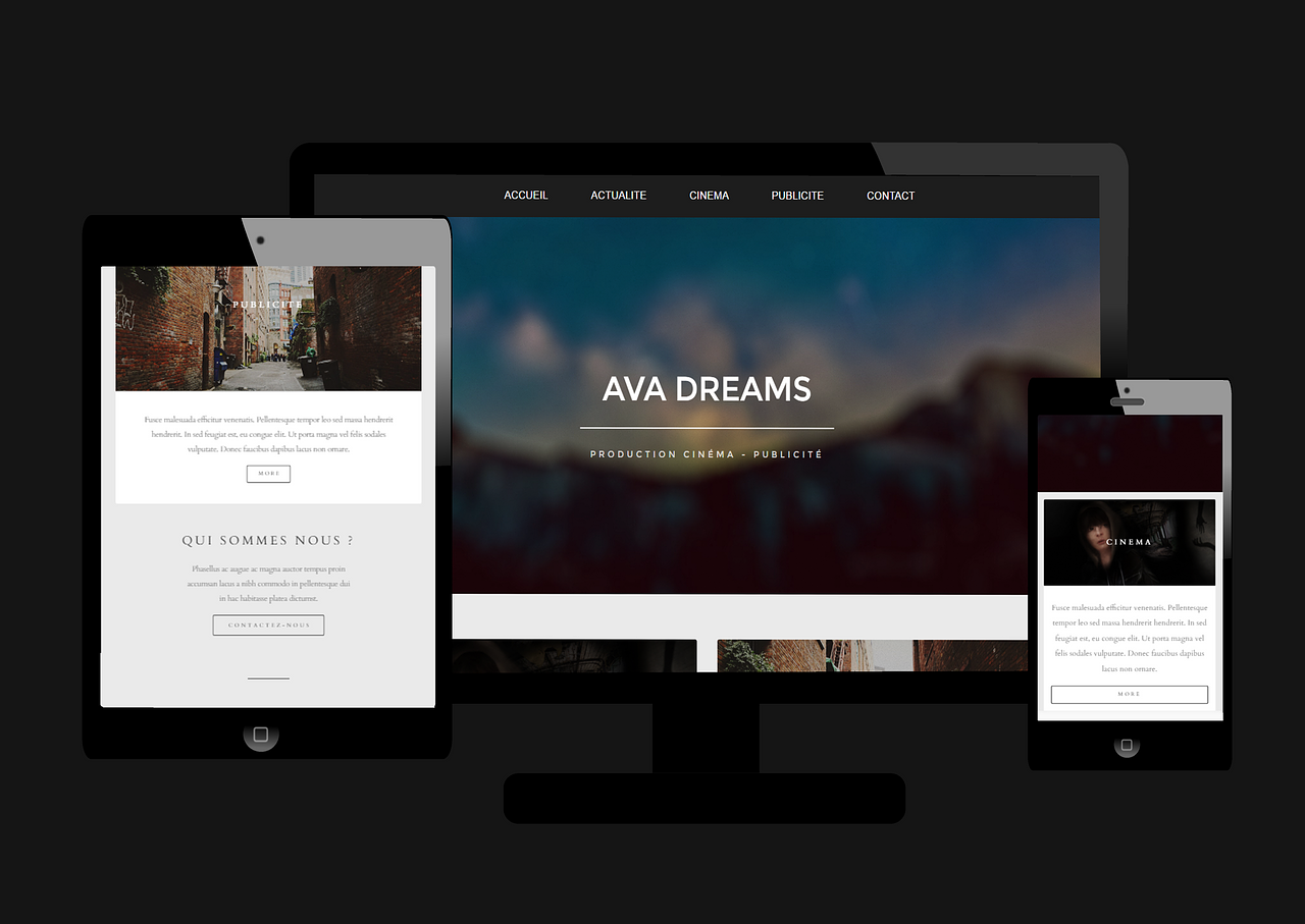 Site web webdesign responsive