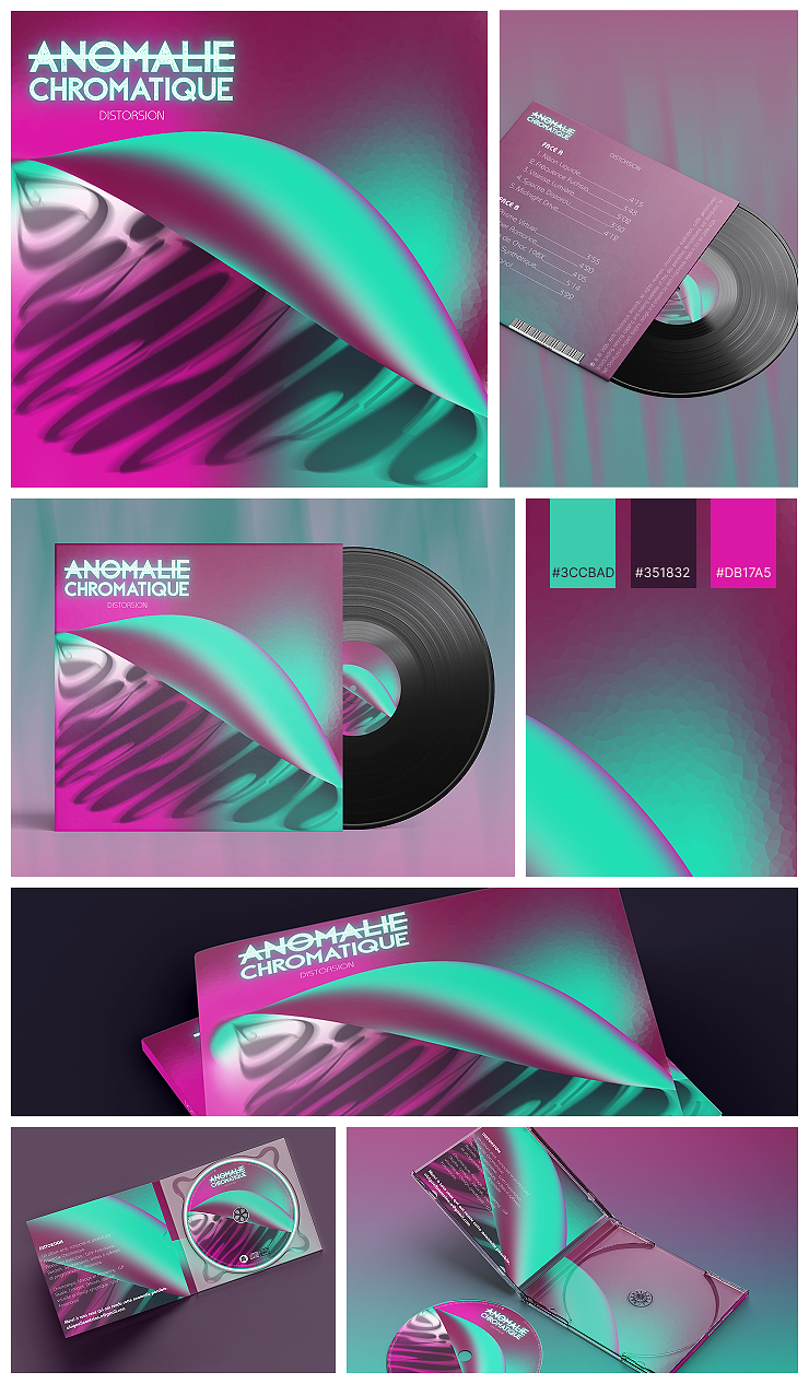 Design de Disque & Vinyle Synthwave - Anomalie Chr