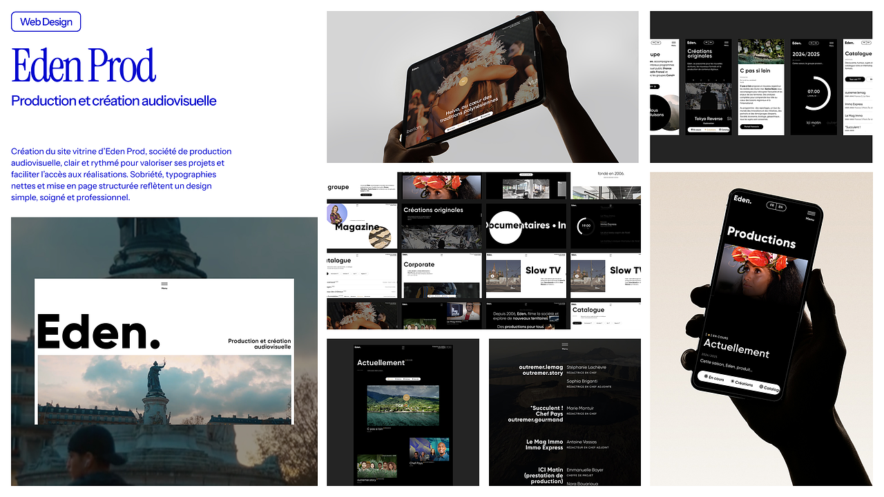 Eden Production - Webdesign