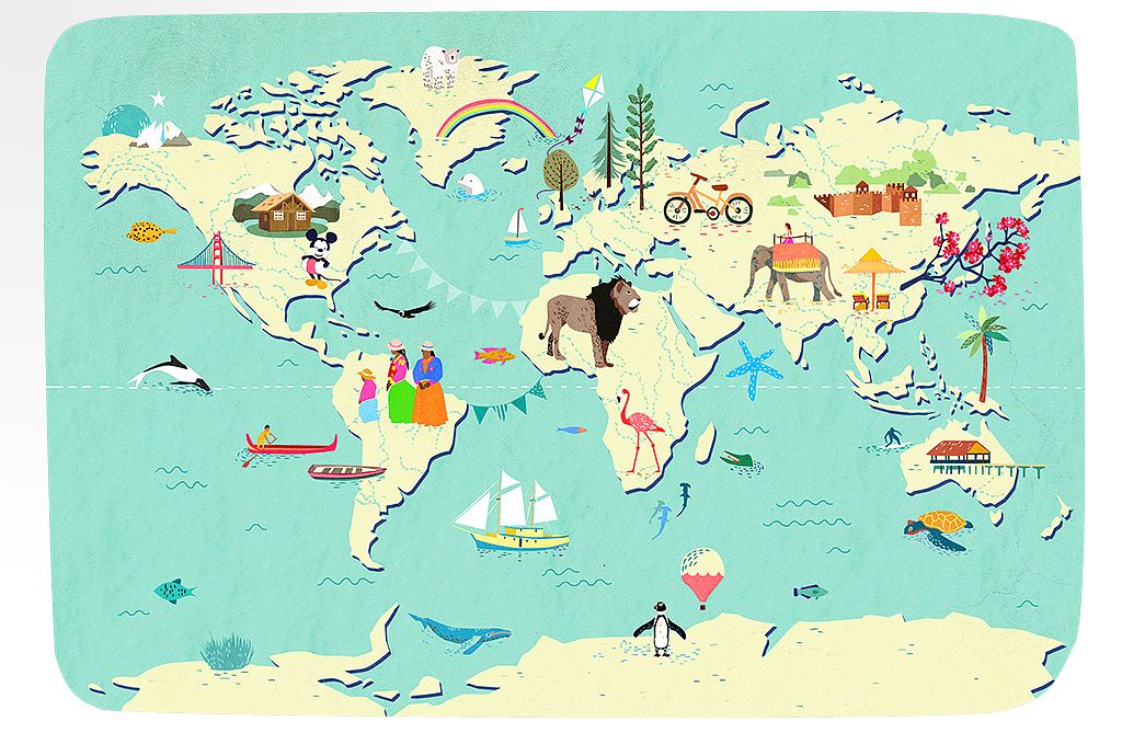 Carte illustrée pour Peacbook