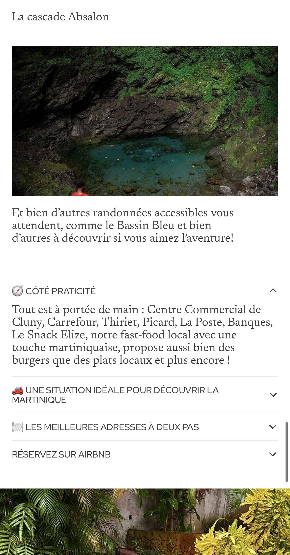 Site internet version mobile