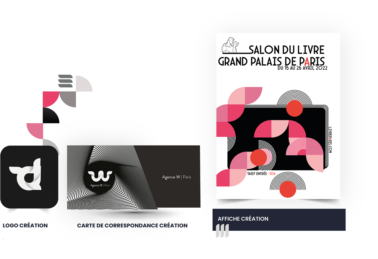 Affiche Salon du Livre + Logo + carte 