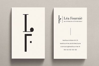 Carte de visite Lea Fournier architecte