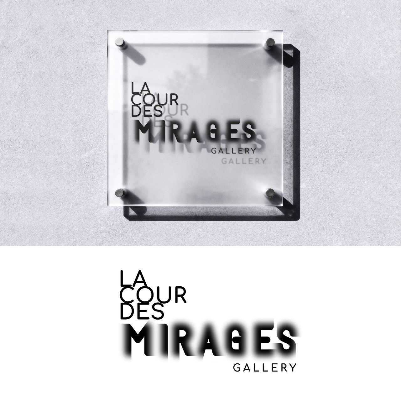 Logo de la Galerie d'art "La cour des Mirages"