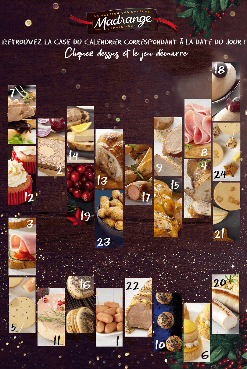 Calendrier de l'Avent pour Madrange