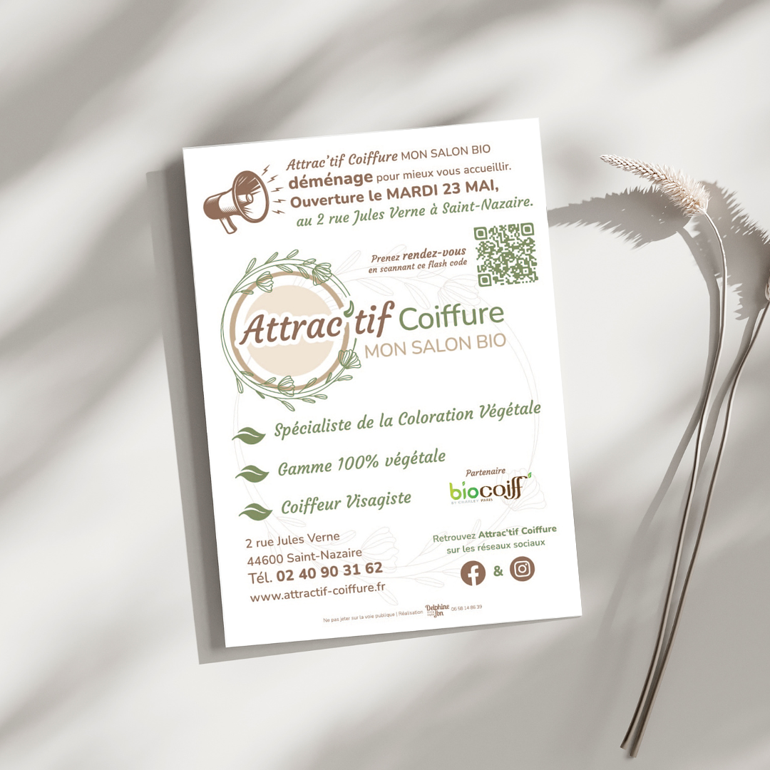 Flyer salon de coiffure