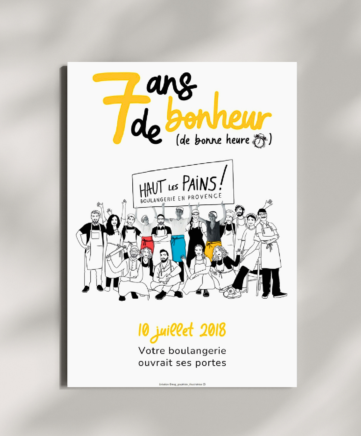Affiche illustrée pour événement
