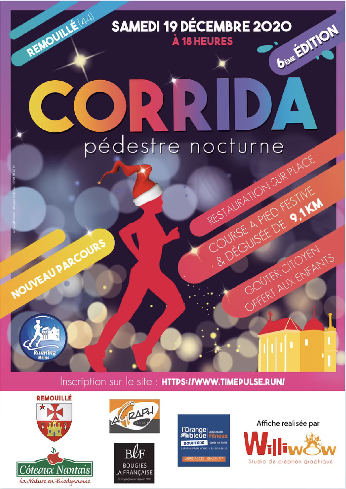Affiche course déguisée