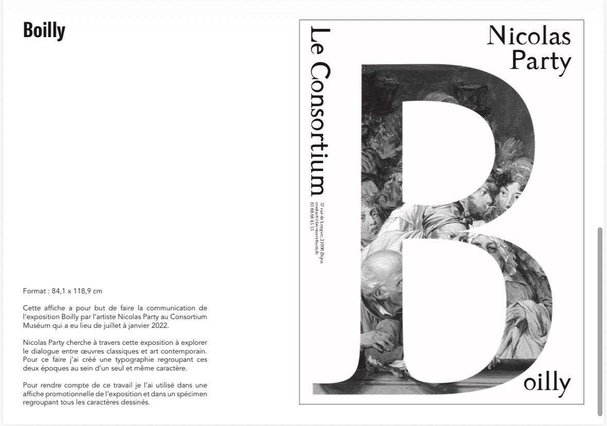 Affiche typographique
