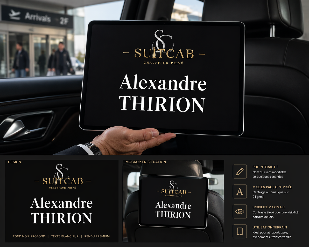 Panneau d'accueil iPad