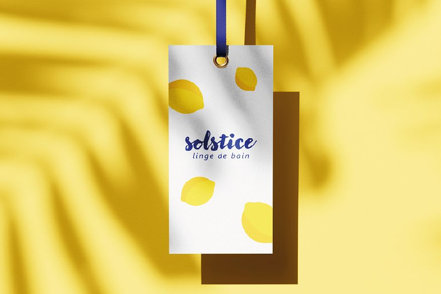 Étiquette de serviette Solstice