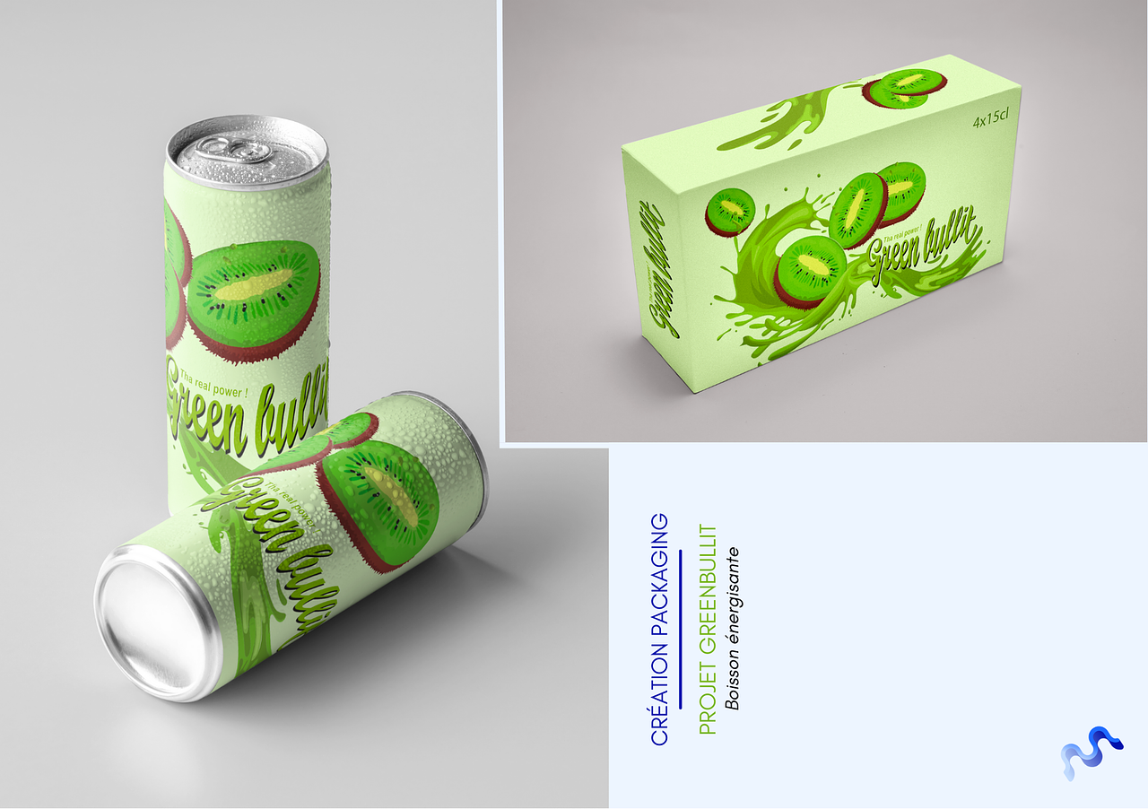Création d'un packaging GREEN BULLIT