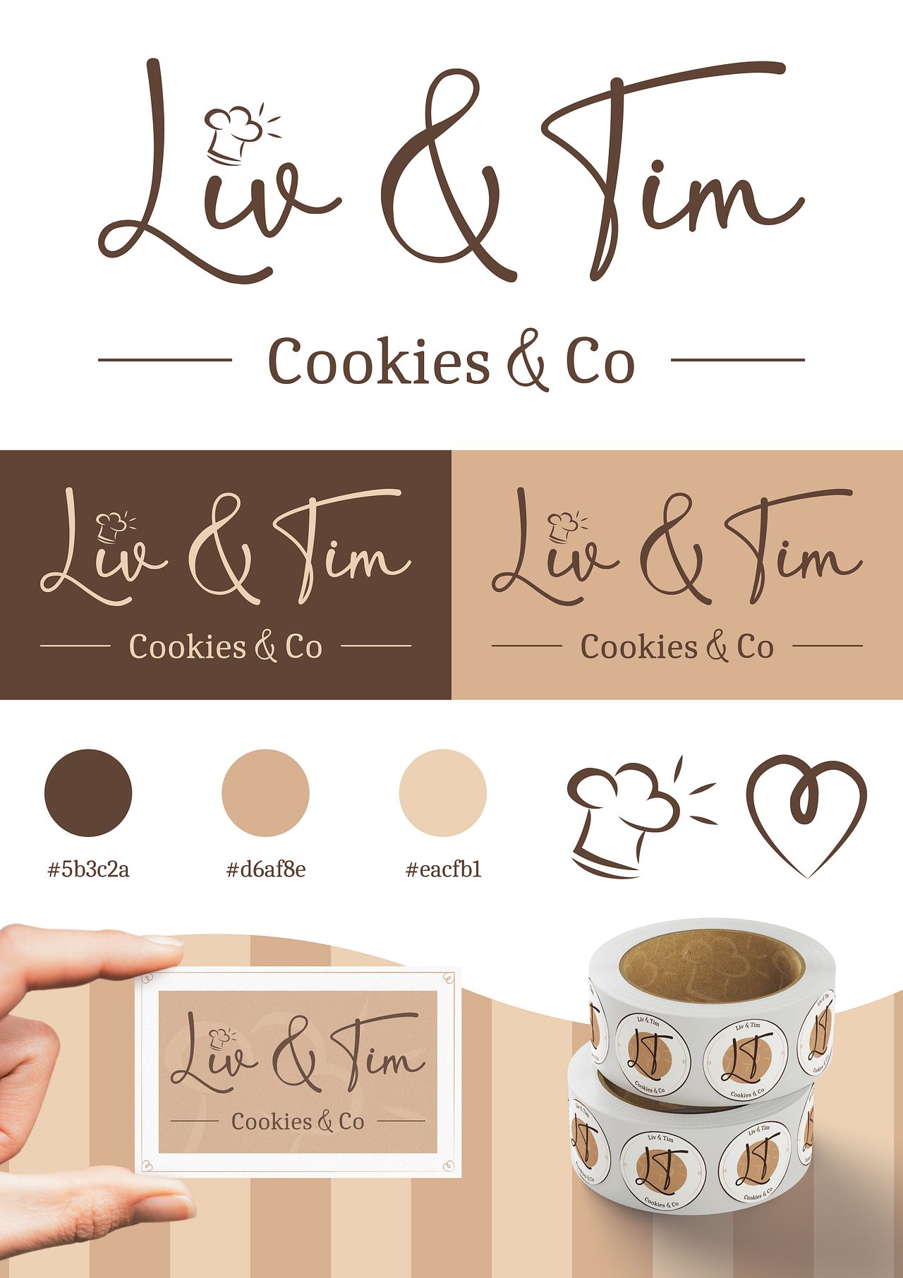 Identité visuelle Liv & Tim