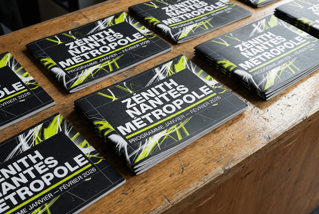 Mise en page de programme de spectacles