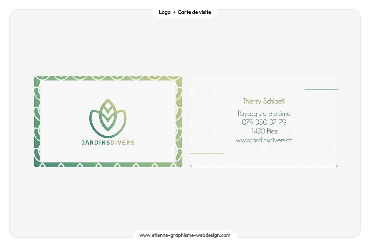 Jardins Divers | Logo + Carte de visite