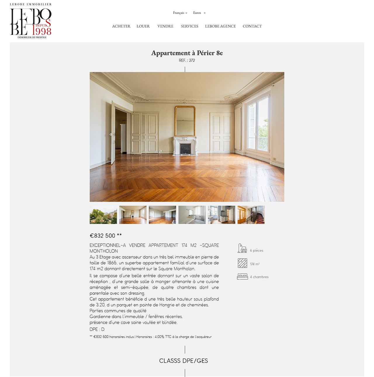 IMMO fiche détaillée