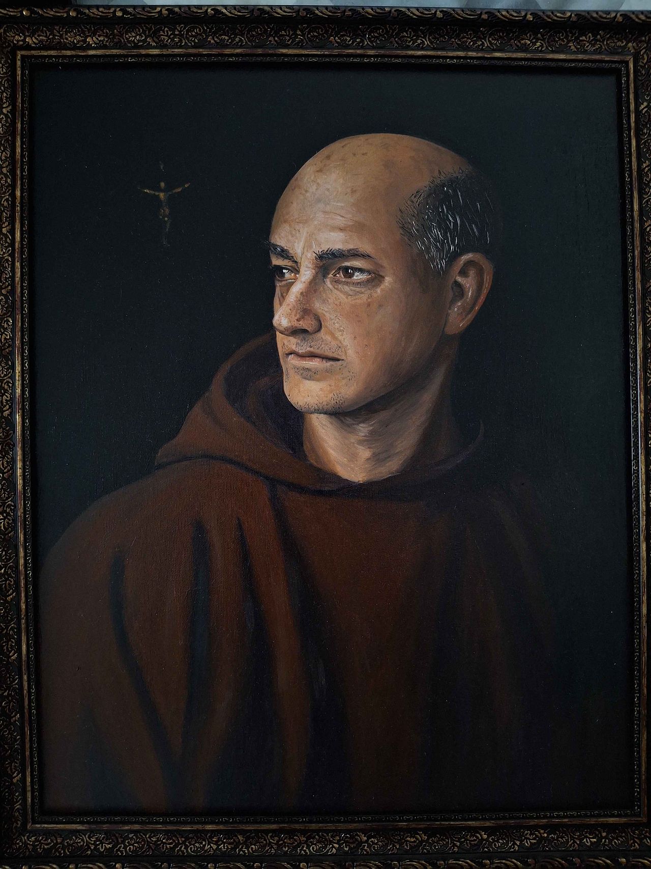 Portrait de moine irlandais – Peinture historique