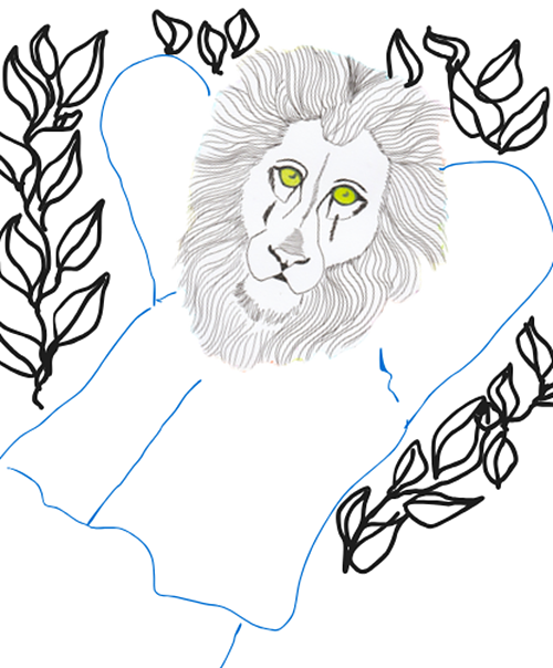 Coloriage d'Oscar le lion