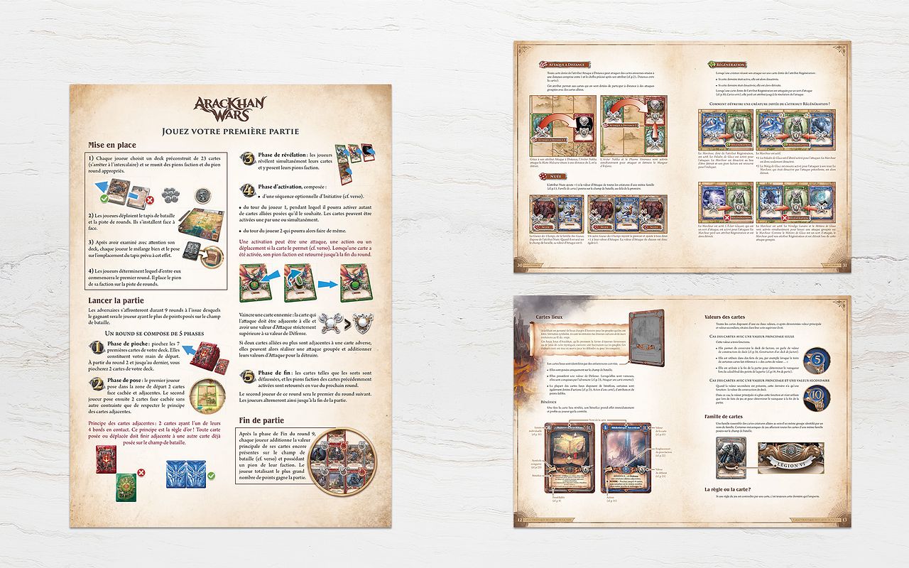 Mise en Page des livrets du jeu AracKhan Wars