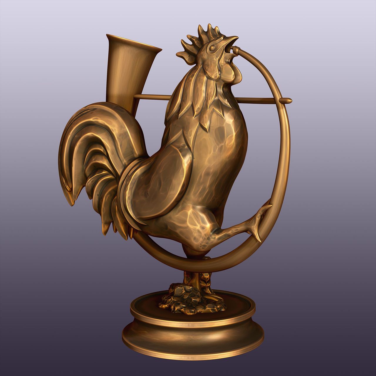 3D rooster