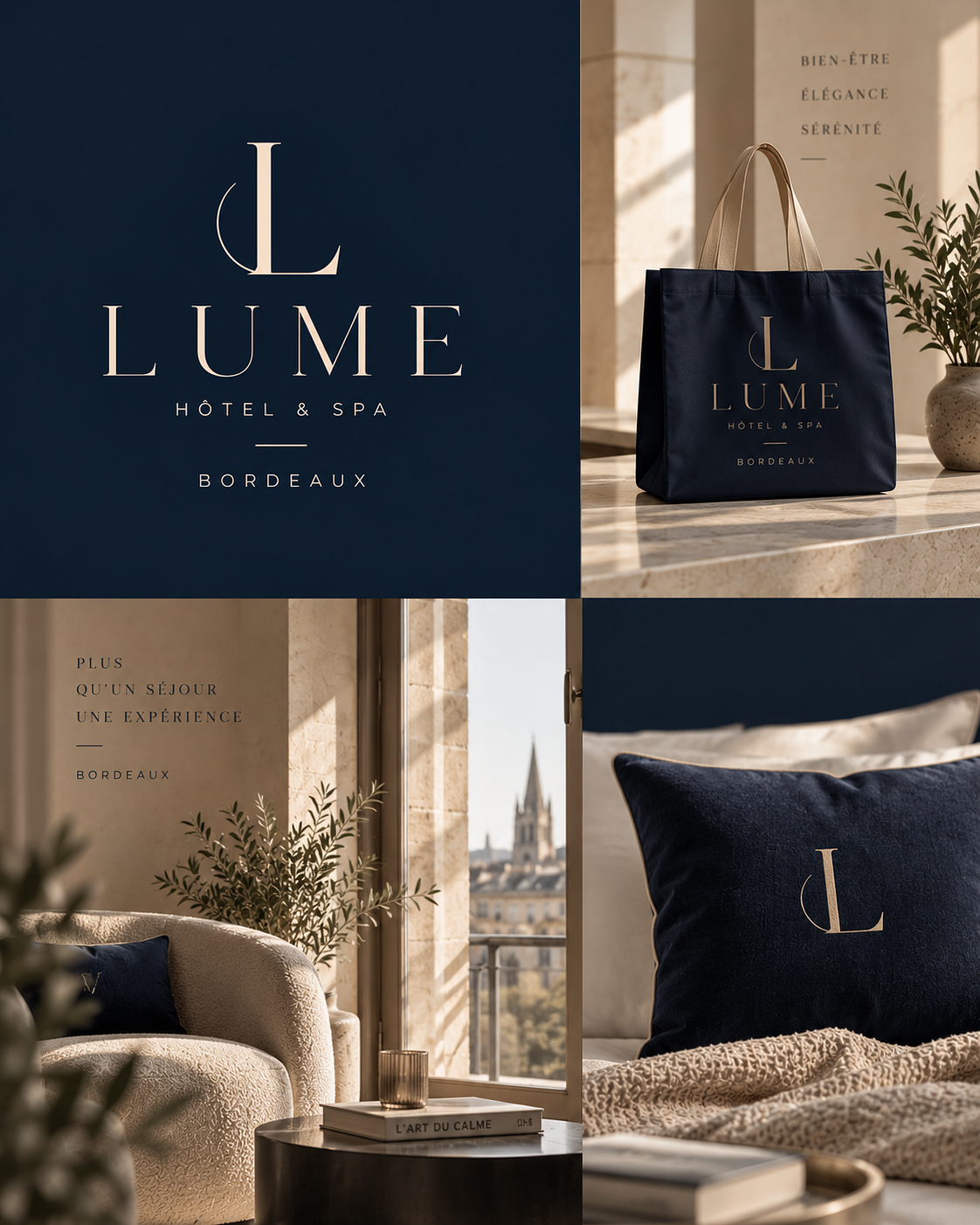Identité visuelle – Lume Hôtel & Spa Bordeaux