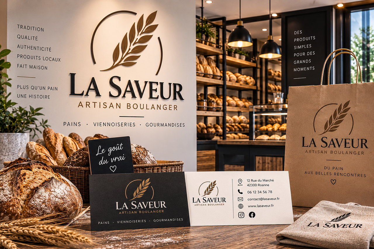 LA SAVEUR – Identité visuelle Boulangerie