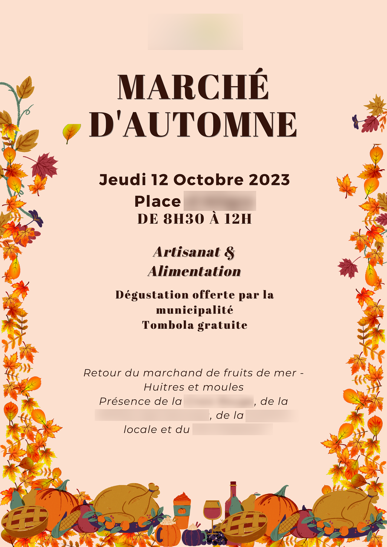 Affiche - Marché d'automne