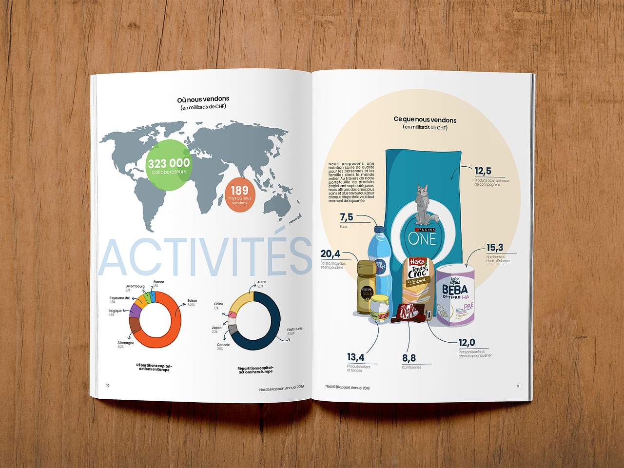 Rapport annuel fictif : Mise en page