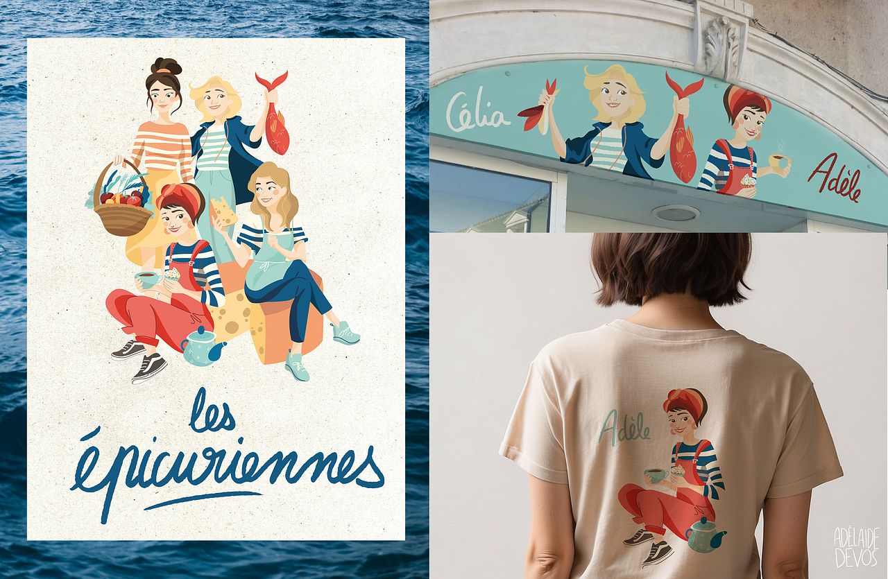 Logo les épicuriennes