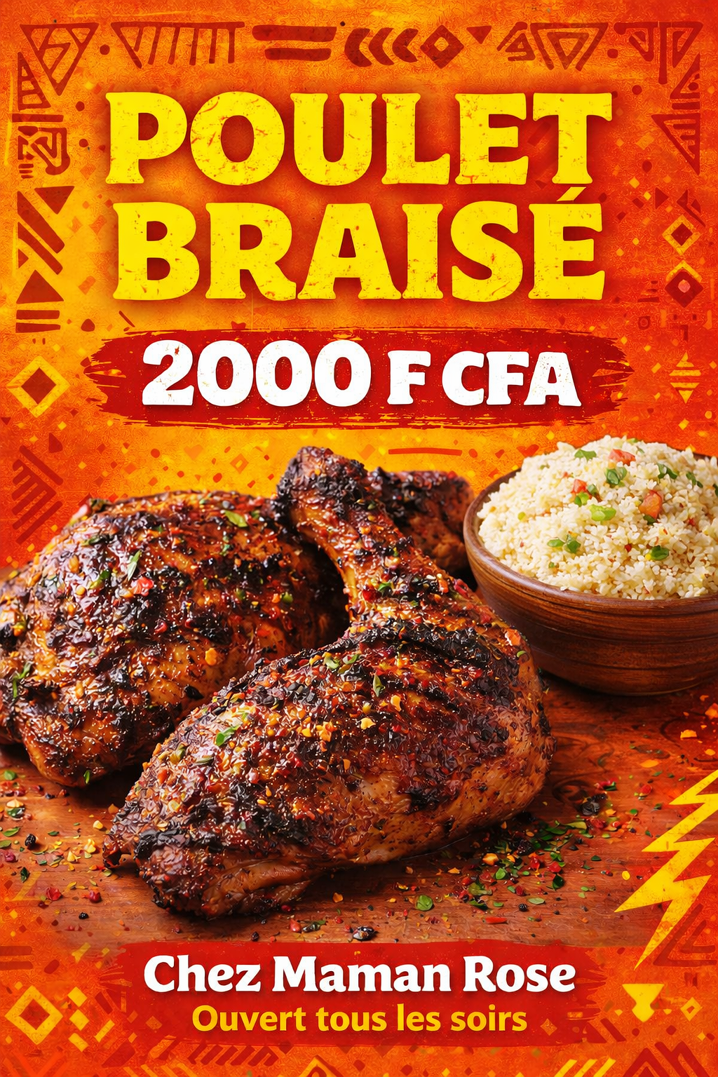 Flyer promotionnel restaurant Chez Maman Rose