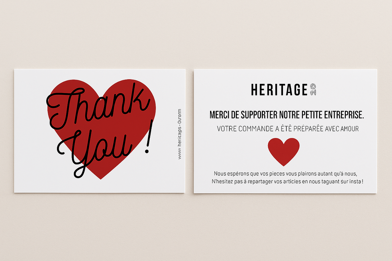 Carte remerciement Heritage2.0