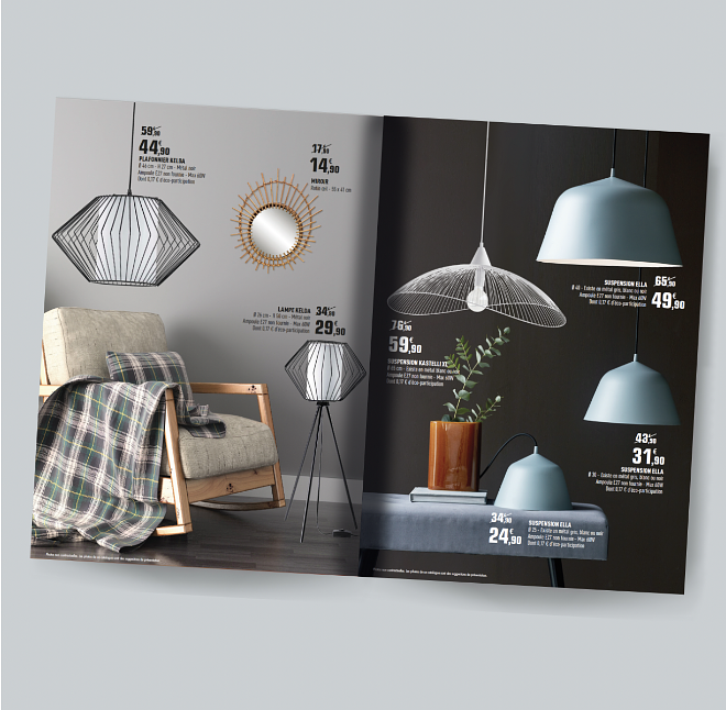 Brochures promotionnelles pour Brico Leclerc