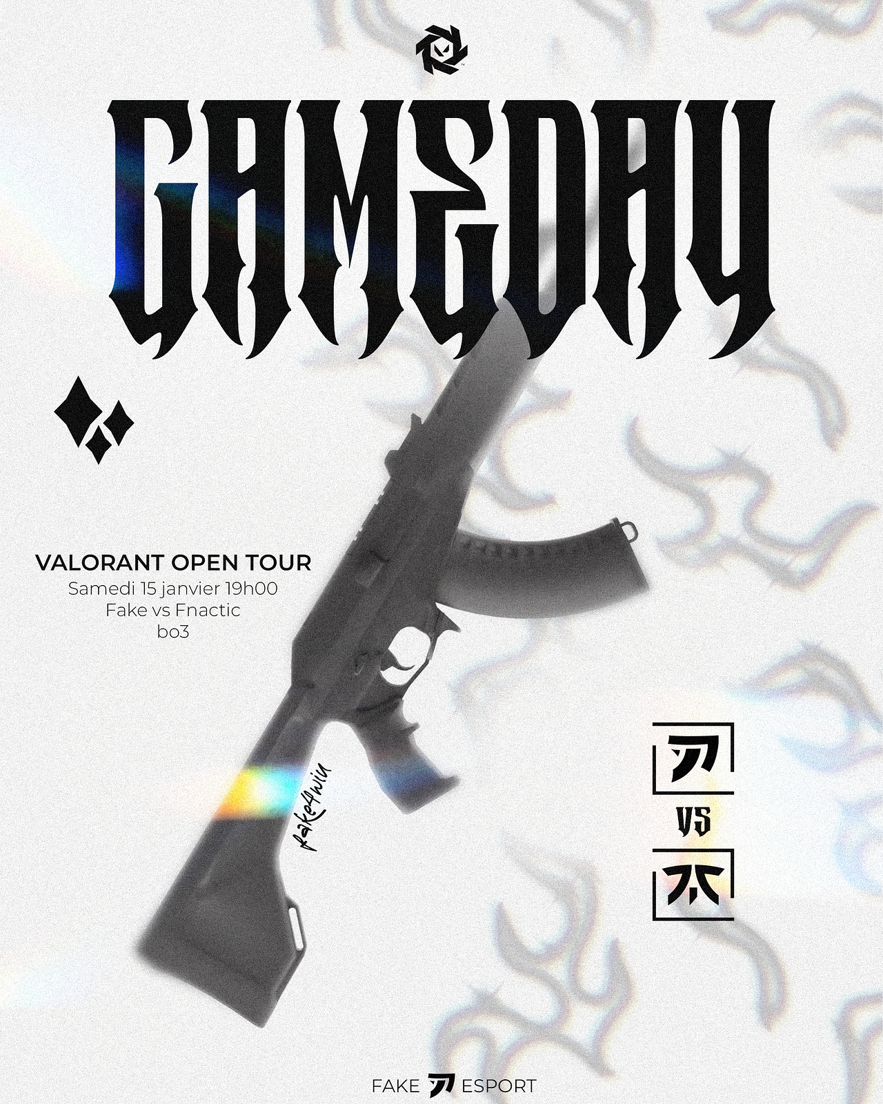 Affiche Match Pour Equipe Esport