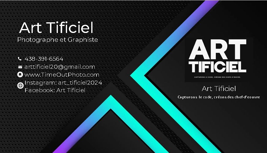 Carte d'affaire de arttificiel