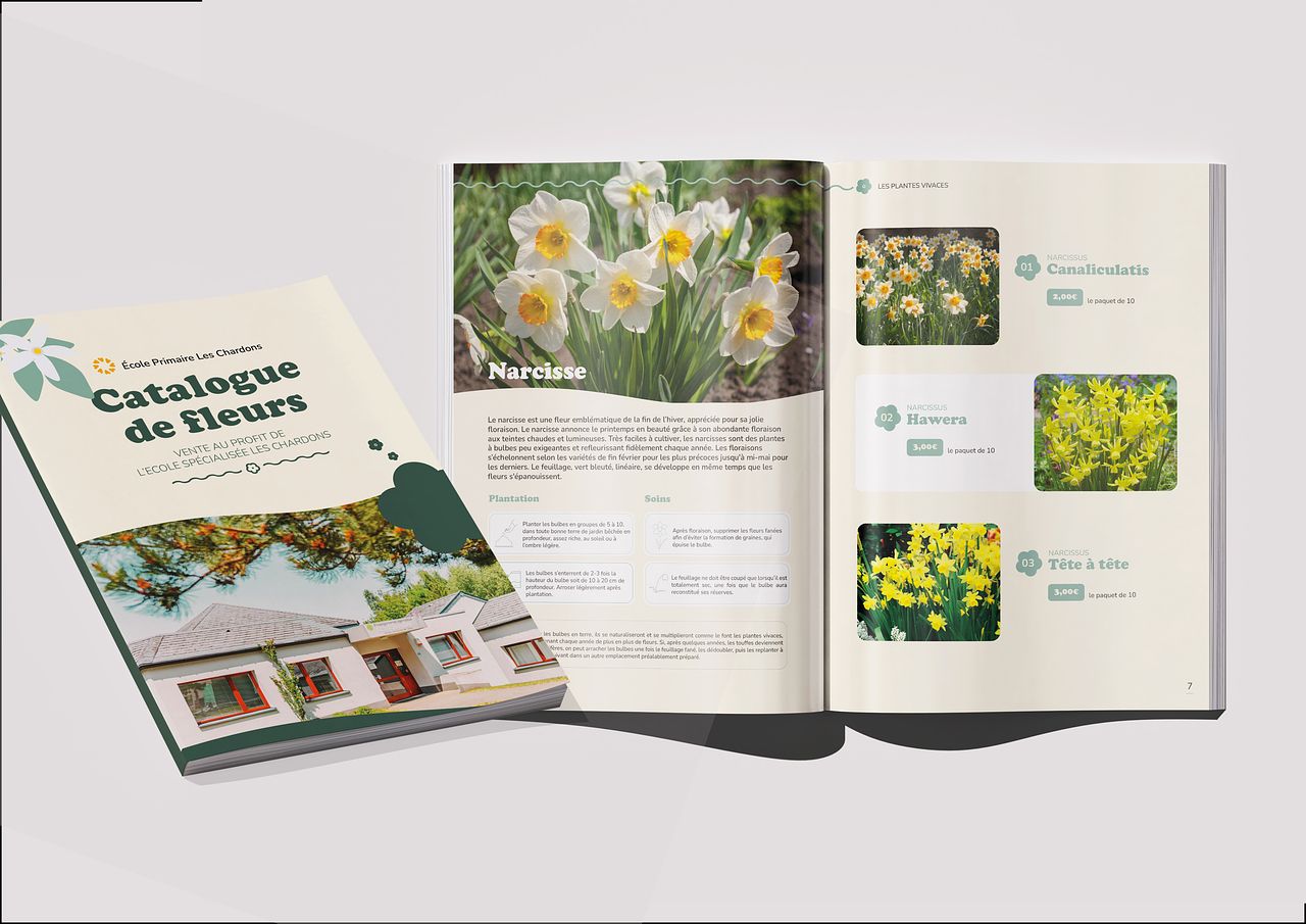 Catalogue Fleur Ecole les Chardons