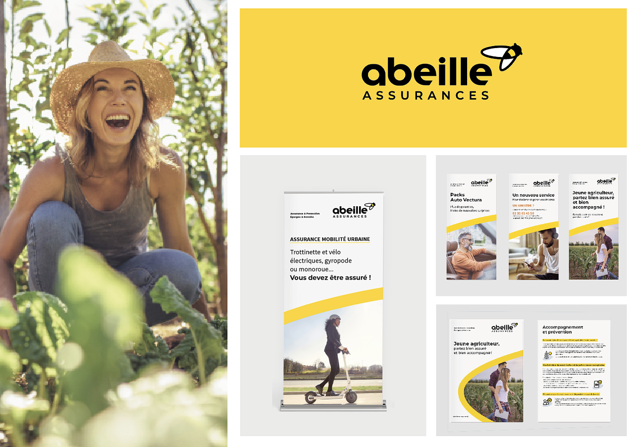 Supports de communication Abeille Assurance