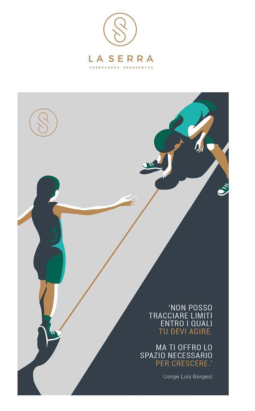 Logo, illustration & flyer — La Serra Description