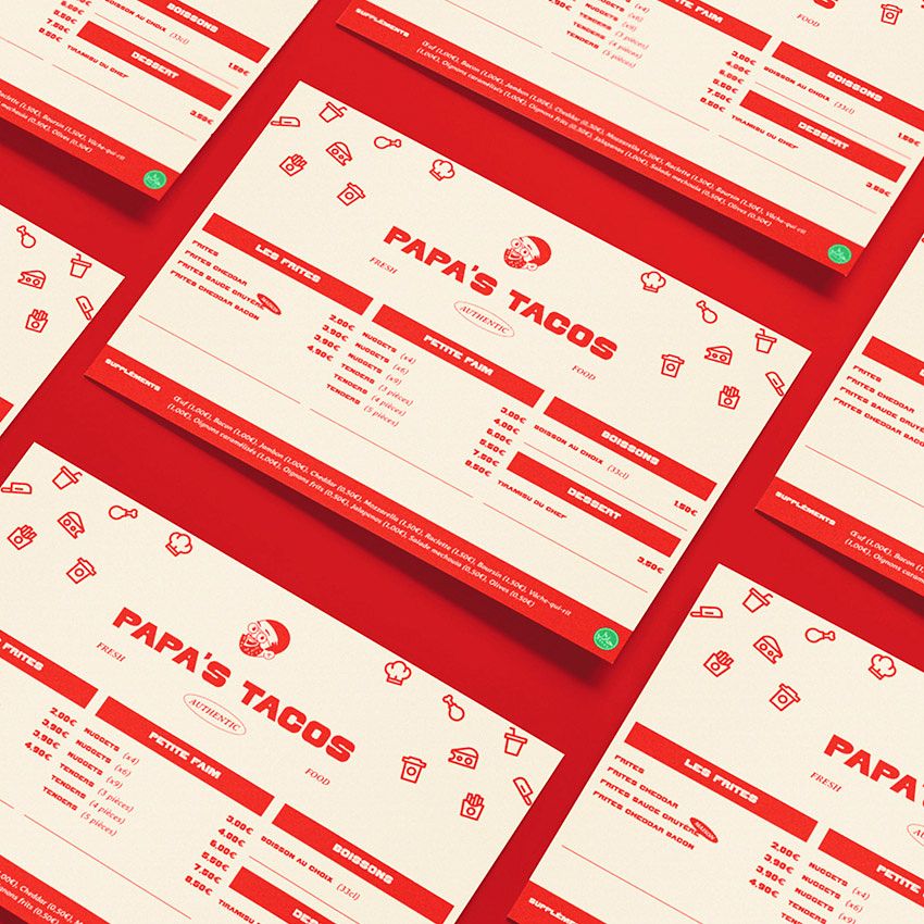 Identité visuelle pour un restaurant de tacos