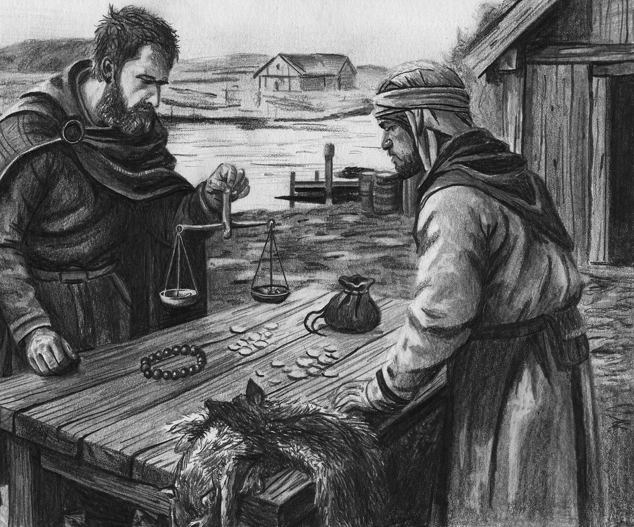 Marchand viking et échange commercial à Ribe