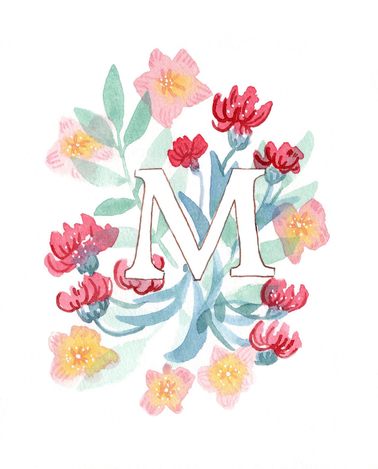 Monogramme lettre M