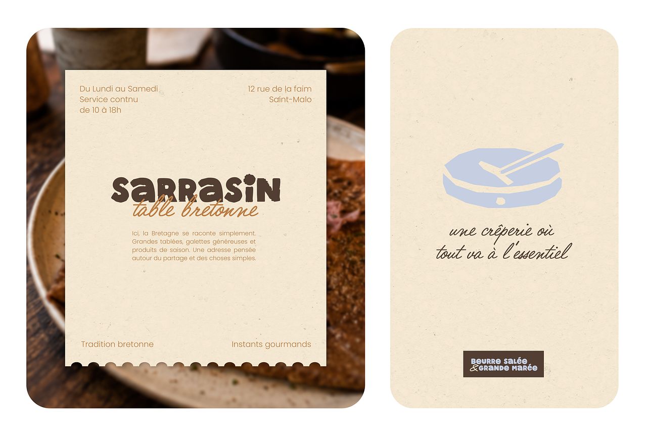 Sarrasin • Identité visuelle de crêperie