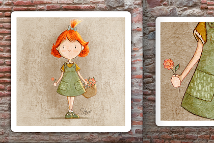 Illustration jeunesse – personnage original au sty