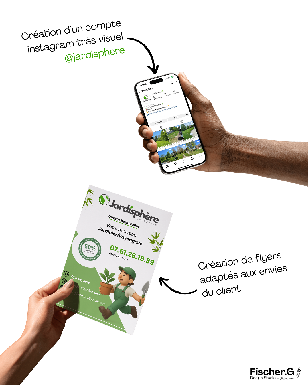 Créations de différents visuels
