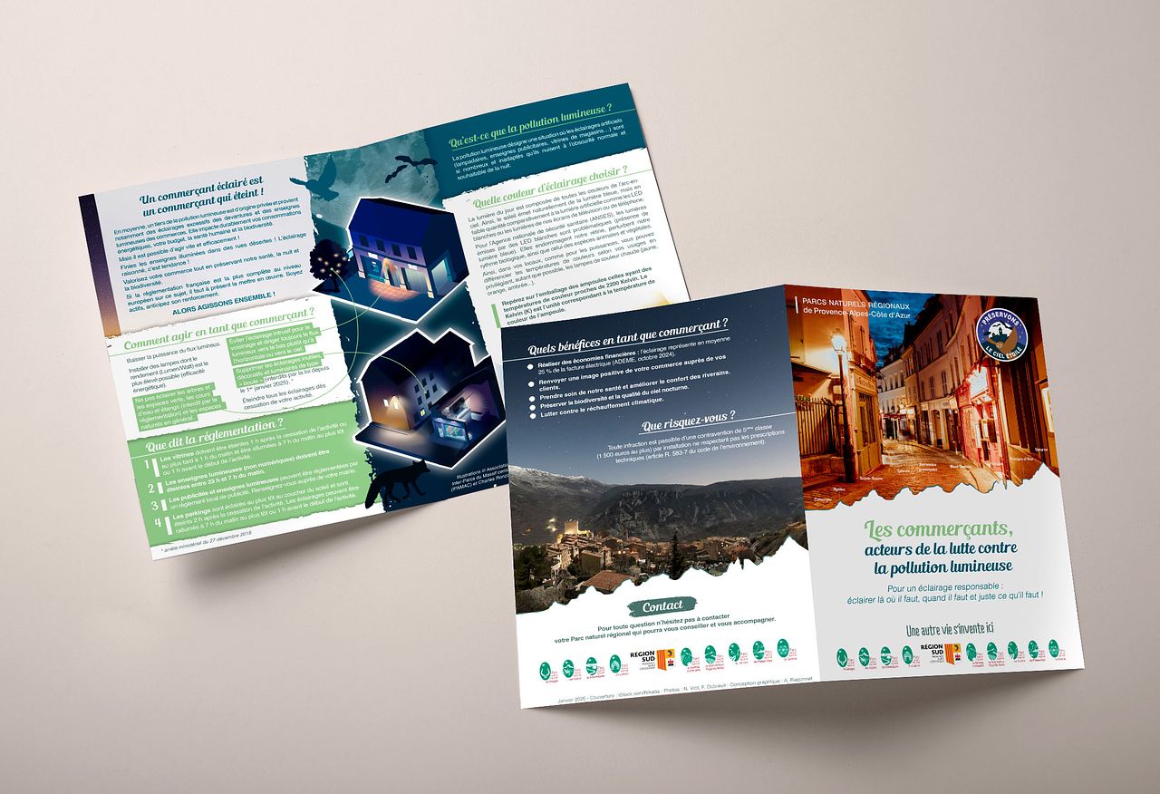 Flyer pollution lumineuse - PNR PACA