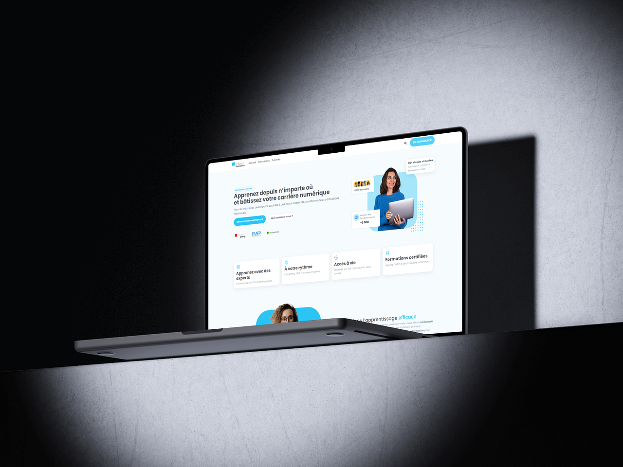 Interface E-learning TeknetFormation