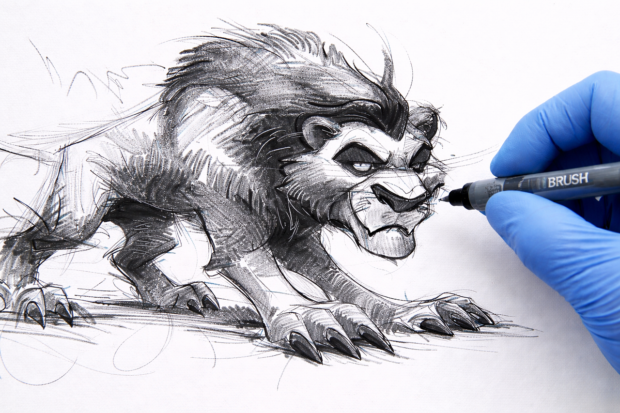 Sketch personnages disney